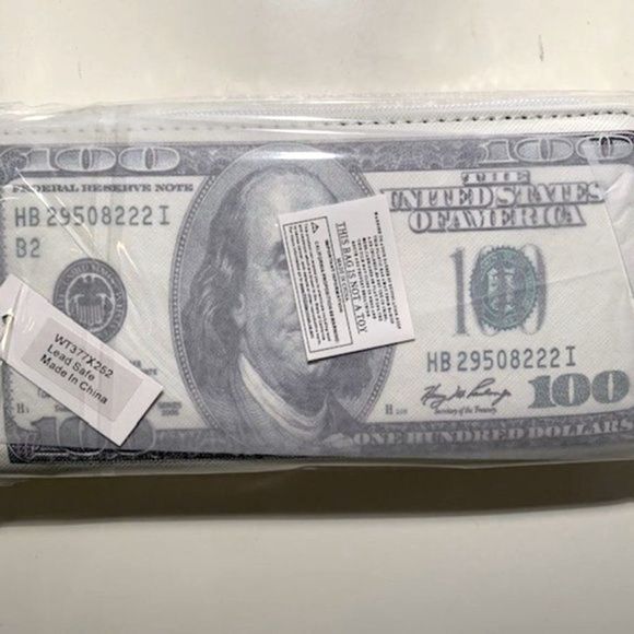 One Hundred Dollar Bill Wallet- Puffy Style- $100- Gift Idea - Picture 5 of 5